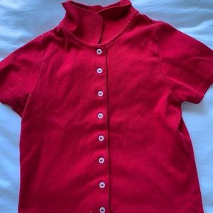 Red button brandy Melville t shirt